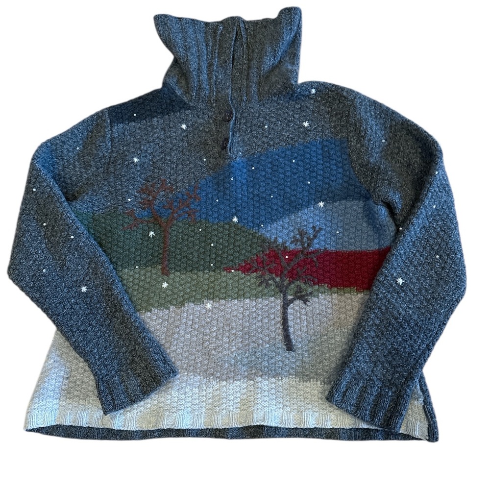 Woolrich Multicolor Landscape Turtleneck Sweater